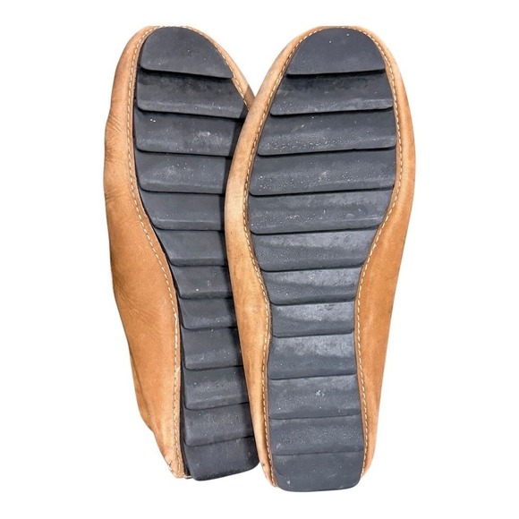 Mercanti Fiorentini Mens Tan Suede Driving Moccasins Shoes Size 11.5 M - Picture 3 of 7